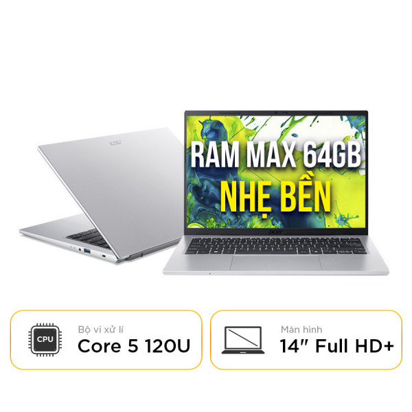 [New 100%] Laptop Acer Aspire Go 14 AG14-72P-563L - Intel Core 5 120U | 16GB | SSD 512GB | 14 inch Full HD+