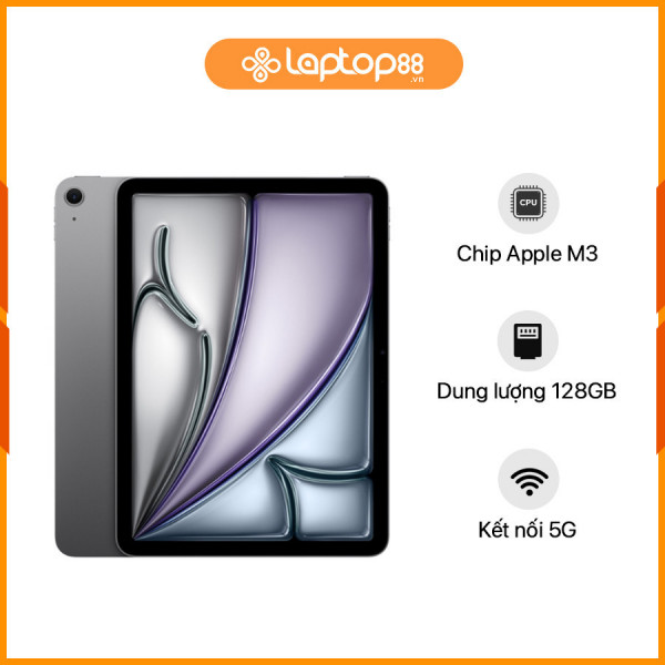 [New 100%] iPad Air 11 inch M3 5G MCFV4ZA/A - Chip Apple M3 | 11inch | 128GB | Space Gray