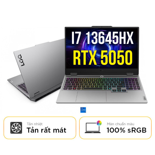 [New 100%] Laptop Lenovo LOQ 15IRX10 83JE01AGVN - Intel i7 13645HX | RTX 5050 | 15.6 Inch 144Hz 100%sRGB
