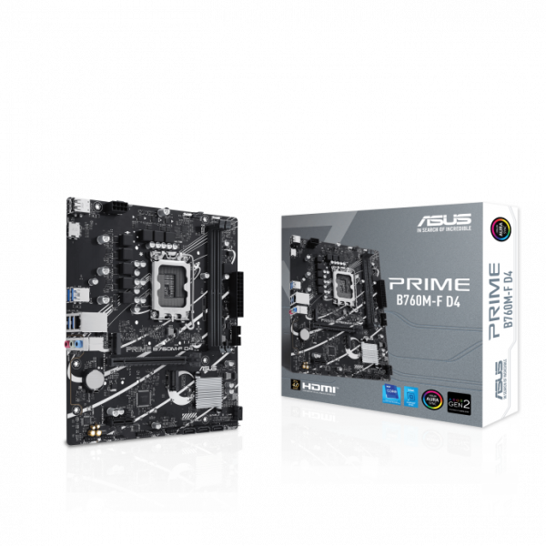 [Mới 100%] Mainboard Asus Prime B760M-F D4 (Socket 1700 | mATX | DDR4)