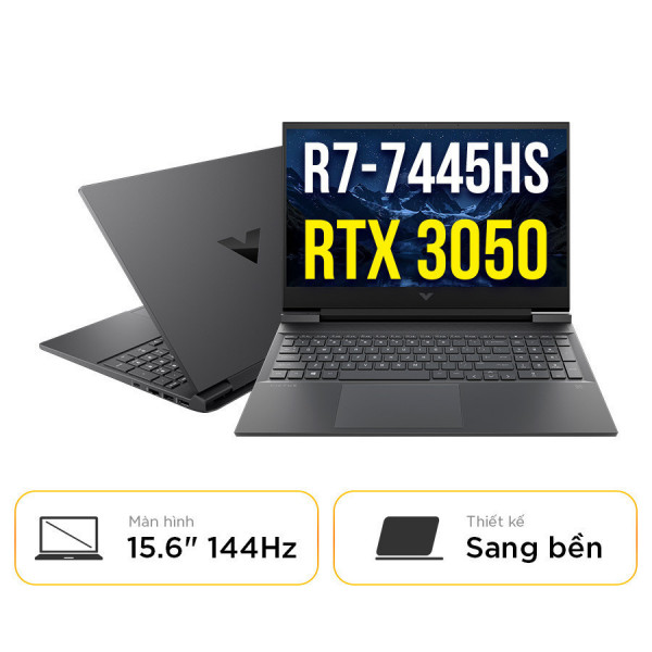 Laptop HP Victus 15 fb3116AX BX8U4PA Cũ - AMD Ryzen 7 7445HS | RTX 3050 |  15.6 Inch Full HD 144Hz