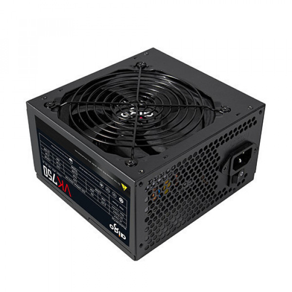 [New 100%] Nguồn Máy Tính PSU AIGO VK750 - 750W (85 Plus/ Active PFC/ Single Rail)