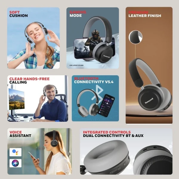 [New 100%] Tai nghe Honeywell Bluetooth Moxie V20 Màu Đen - HC000011