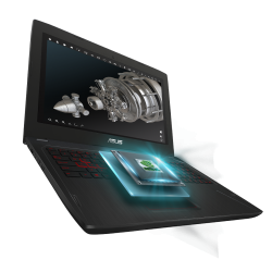 Laptop Gaming Asus FX502VM (Core i7 6700HQ, RAM 8GB, SSD 128GB + HDD 1TB, Nvidia GeForce GTX 1060 3GB, FullHD 15,6 inch, KeyLED) 