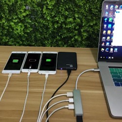 Cáp chuyển đổi S88 Type C to USB 4 cổng 3.0	