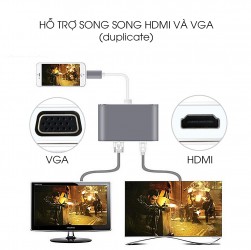 Cáp chuyển đổi S88 type C to HDMI + VGA	