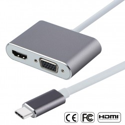Cáp chuyển đổi S88 type C to HDMI + VGA	