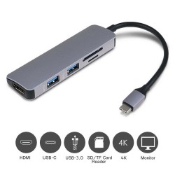 Cáp chuyển đổi S88 type C to HDMI + đầu đọc thẻ nhớ + 2 x USB  3.0	