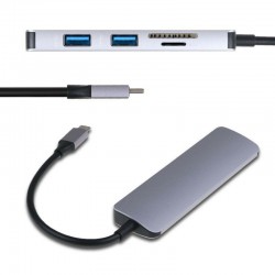 Cáp chuyển đổi S88 type C to HDMI + đầu đọc thẻ nhớ + 2 x USB  3.0	
