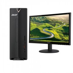 Máy tính để bàn / PC Acer Aspire XC 885 (Case đồng bộ) + Kèm màn - i3 8100, RAM 4GB, HDD 1 TB + SSD 128GB, màn Acer 19"