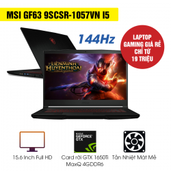 [Mới 100% Full Box] Laptop MSI GF63 Thin 9SCSR 1057VN - Intel Core i5