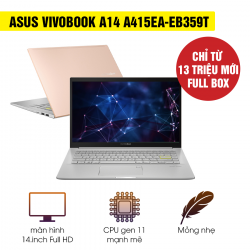 [Mới 100% Full Box] Laptop Asus Vivobook A14 A415EA-EB359T - Intel Core i3