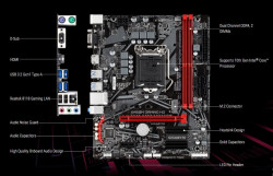 Mainboard Gigabyte B460M GAMING HD (Intel B460, Socket 1200, m-ATX, 2 khe RAM DDR4)