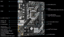 Mainboard ASUS PRIME H410M-E (Intel H410, Socket 1200, m-ATX, 2 khe Ram DDR4, VGA + HDMI, M.2 SSD)