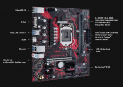 Mainboard ASUS EX-B460M-V5 (Intel B460, Socket 1200, m-ATX, 2 khe Ram DDR4, VGA + HDMI)