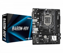 Mainboard ASROCK B460M-HDV (Intel B460, Socket 1200, m-ATX, 2 khe Ram DDR4)