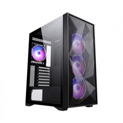 Vỏ case gaming SAMA 3708 (Mid tower, Kính cường lực, sẵn 3 fan RGB 12cm)