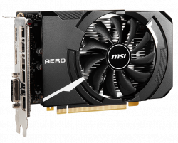 Card đồ họa VGA MSI GTX 1650 D6 AERO ITX 4G OC (4GB GDDR6, 128-bit, DVI+HDMI+DP, 1x6-pin)