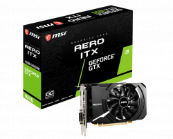 Card đồ họa VGA MSI GTX 1650 D6 AERO ITX 4G OC (4GB GDDR6, 128-bit, DVI+HDMI+DP, 1x6-pin)