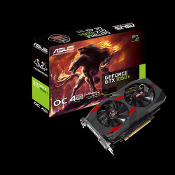Card đồ họa VGA Asus Cerberus GTX 1050Ti OC (4GB GDDR5, 128-bit, HDMI+DP)