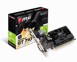 Card đồ họa VGA MSI Geforce GT 710 2GD3 LP (2GB GDDR3, 64-bit, DVI+HDMI)
