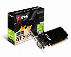 Card đồ họa VGA MSI Geforce GT 710 1GD3H LP (1GB GDDR3, 64-bit, DVI+HDMI)