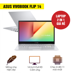 [New 100%] Laptop Asus VivoBook Flip 14 TP470EA EC346W - Intel Core i3