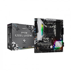 Mainboard Asrock B450M Steel Legend (AMD B450, Socket AM4, m-ATX, 4 khe RAM DDR4)