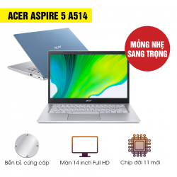 [Mới 100% Full Box] Laptop Acer Aspire 5 A514-54-38AC - Intel Core i3