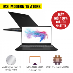 [Mới 100% Full Box] Laptop MSI Modern 15 A10RB-033CN - Intel Core i7