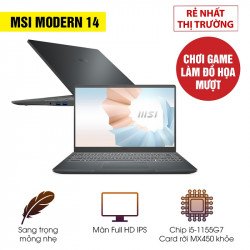 [New 100%] Laptop MSI Modern 14 B11SBU 668VN - Intel Core i5 