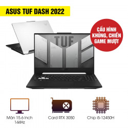 [Mới 100% Full Box] Laptop Asus TUF Dash 2022 F15 FX517ZC-HN079W - Intel Core i5 12450H | RTX 3050 | RAM 8GB DDR5