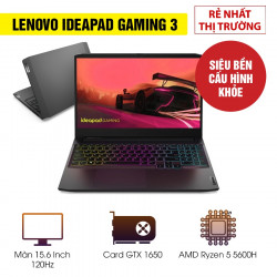 Laptop Lenovo Ideapad Gaming 3 15ACH6 - AMD Ryzen 5 5600H | GTX 1650 | 15.6 Inch 120Hz