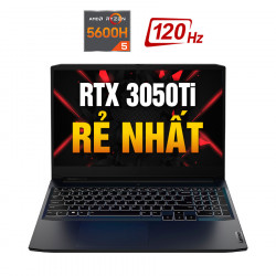 Laptop Cũ Lenovo Ideapad Gaming 3 15ACH6 82K201XCUS - AMD Ryzen 5 - 5600H | RTX 3050 Ti | 15.6 Inch Full HD 120Hz