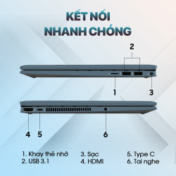 [Mới 100% Full Box] Laptop HP Pavilion x360 2 in 1 14-ek0073dx 7H713UA - Intel Core i5-1235U | 14 Inch Full HD