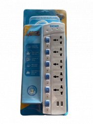 [New 100%] Ổ Cắm Điện 5 Lỗ, 2 USB | HEMERA