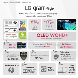 [New 100%] Laptop LG Gram Ultraslim 16 2023 16Z90RS-G.AH54A5 - i5-1340P | 16GB | 512GB | 16 inch 2K