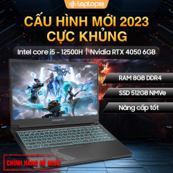 [New 100%] Laptop Gaming Gigabyte G5 MF E2VN333SH - Intel Core i5-12500H | RTX 4050 | 15.6 inch Full HD 144Hz