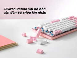 [New 100%] Bàn phím có dây RAPOO V500 Pro White Blue | Yellow Blue (19859 | 19883) Mới (Bàn phím cơ)