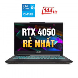 [New 100%] Laptop MSI Cyborg 15 A12VE 412VN - Intel Core i5-12450H | 8GB DDR5 | SSD 512GB | RTX 4050 | 15.6 inch Full HD 144Hz