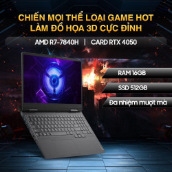 [Mới 100%] Lenovo GeekPro G5000 2023 APH8 82XT0087CD - AMD R7-7840H | 16GB | RTX 4050 | 15.6 inch 2K+ 165Hz