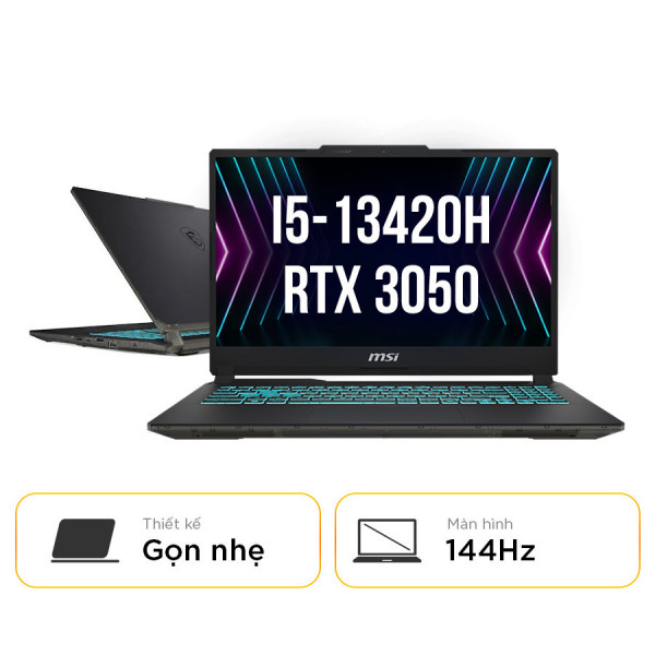 [New 100%] MSI Cyborg 15 A13UC-2088VN - Intel Core i5 13420H | RTX 3050 4GB | 15.6 FHD IPS 144Hz