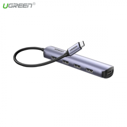 [Mới 100%] Thiết bị mở rộng USB Type-C to HDMI 4K kèm HUB | USB 3.0 + Sạc - Ugreen 20197 / Ugreen 15495 