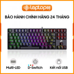 [New 100%] Bàn Phím Máy Tính DAREU EK87 Multi-Led Black - Red/Brown/Blue Switch (Bàn Phím Cơ)