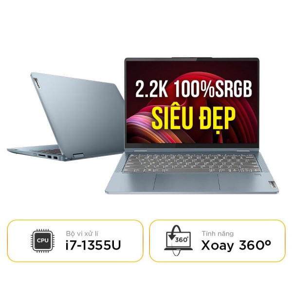 [New Outlet] Laptop Lenovo Flex 7 14IAU8 82Y20001US - Intel Core i7-1355U | 16GB DDR4 | 14 inch 2.2K Touch 100% sRGB