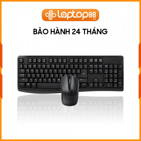 [New 100%] Bộ phím chuột không dây RAPOO X1800 Pro Black 19962