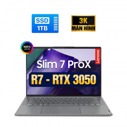 [New 100%] Laptop Lenovo Slim 7 ProX 14s ARH7 82TL0005CD | AMD R7-6800HS | 16GB | SSD 512GB | RTX 3050 | 14.5 inch 3K 100% sRGB 120Hz