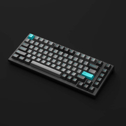 [New 100%] Bàn Phím Cơ MonsGeek MG75 Black & Cyan (White LED | AKKO Switch V3)