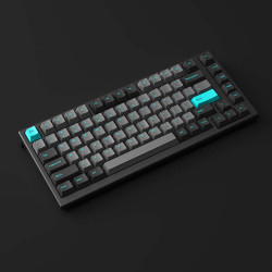 [New 100%] Bàn Phím Cơ MonsGeek MG75 Black & Cyan (White LED | AKKO Switch V3)