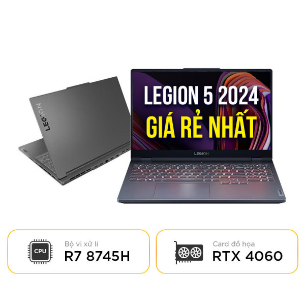 [New 100%] Laptop Lenovo Legion R7000 APH9 83LQ0005CD | AMD Ryzen 7-8745H | RTX 4060 | 15.6 inch FHD 100% sRGB 144Hz